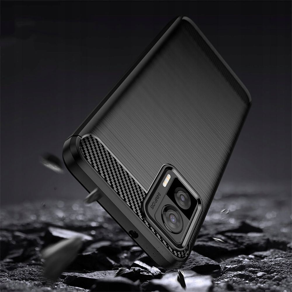 Maska za Motorola Edge 30 Neo, Techsuit, Karbon, Crna