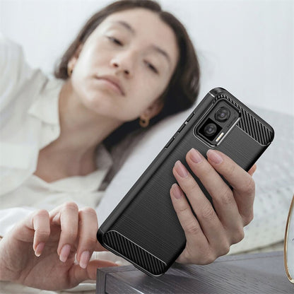 Maska za Motorola Edge 30 Neo, Techsuit, Karbon, Crna