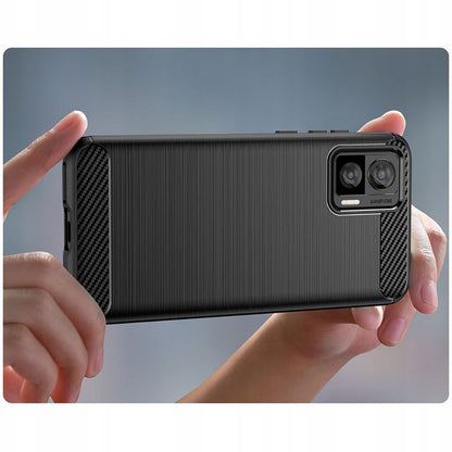Maska za Motorola Edge 30 Neo, Techsuit, Karbon, Crna