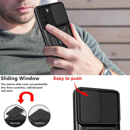 Maska za Motorola Edge 30, Techsuit, CamShield, Crna