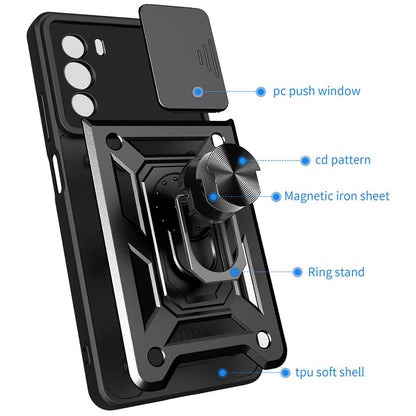 Maska za Motorola Edge 30, Techsuit, CamShield, Crna