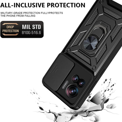 Maska za Motorola Edge 30 Ultra, Techsuit, CamShield, Crna