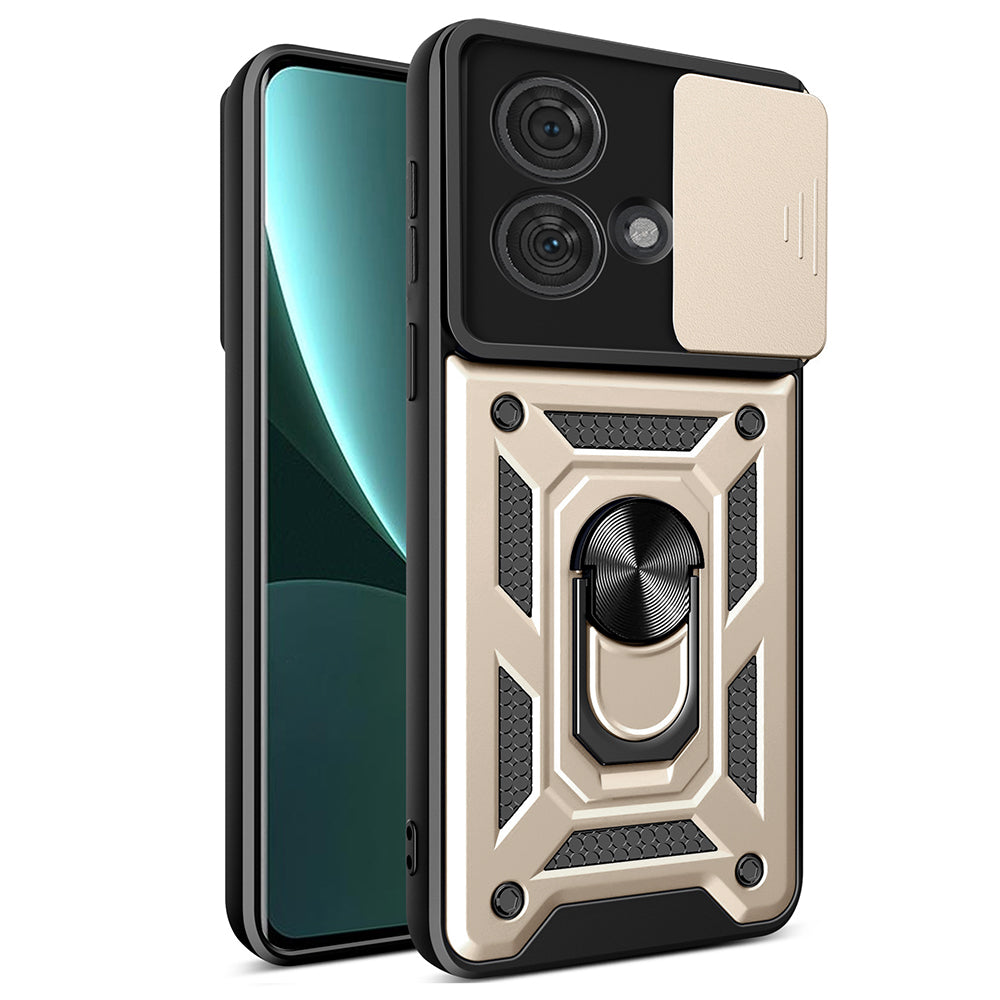 Futrola za Motorola Edge 40 Neo, Techsuit, CamShield, Zlatna