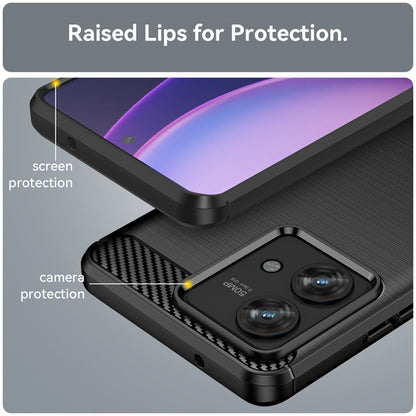 Maska za Motorola Edge 40 Neo, Techsuit, Karbon, Crna