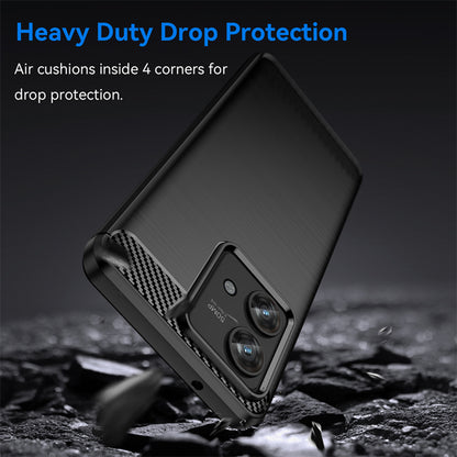 Maska za Motorola Edge 40 Neo, Techsuit, Karbon, Crna
