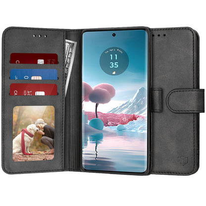 Futrola za Motorola Edge 40 Neo, Techsuit, Diary Book, Crna