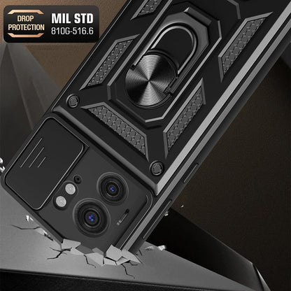 Maska za Motorola Edge 40, Techsuit, CamShield, Crna