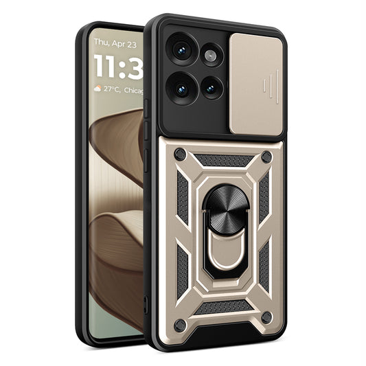 Maska za Motorola Edge 50 Fusion, Techsuit, CamShield, Zlatna