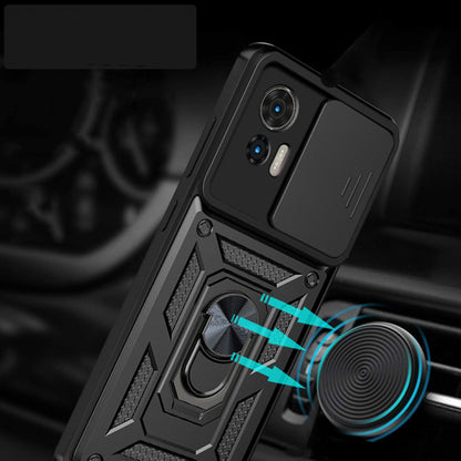 Maska za Motorola Edge 50 Fusion, Techsuit, CamShield, Crna