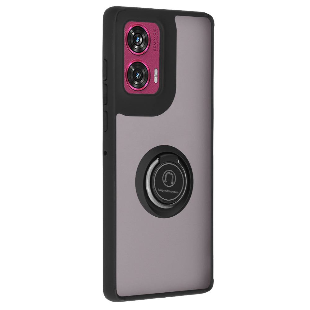 Maska za Motorola Edge 50 Fusion, Techsuit, Glinth, Crna