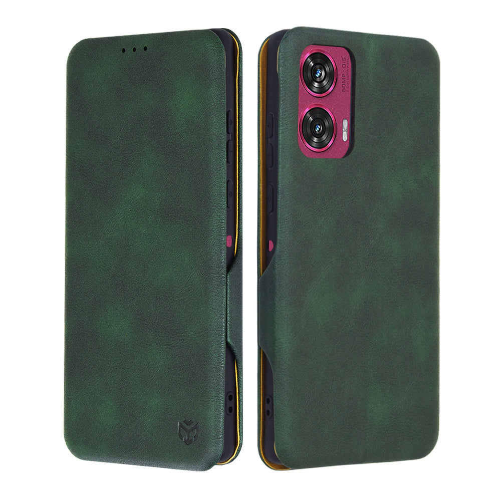 Futrola za Motorola Edge 50 Fusion, Techsuit, Safe Wallet Plus, Zelena