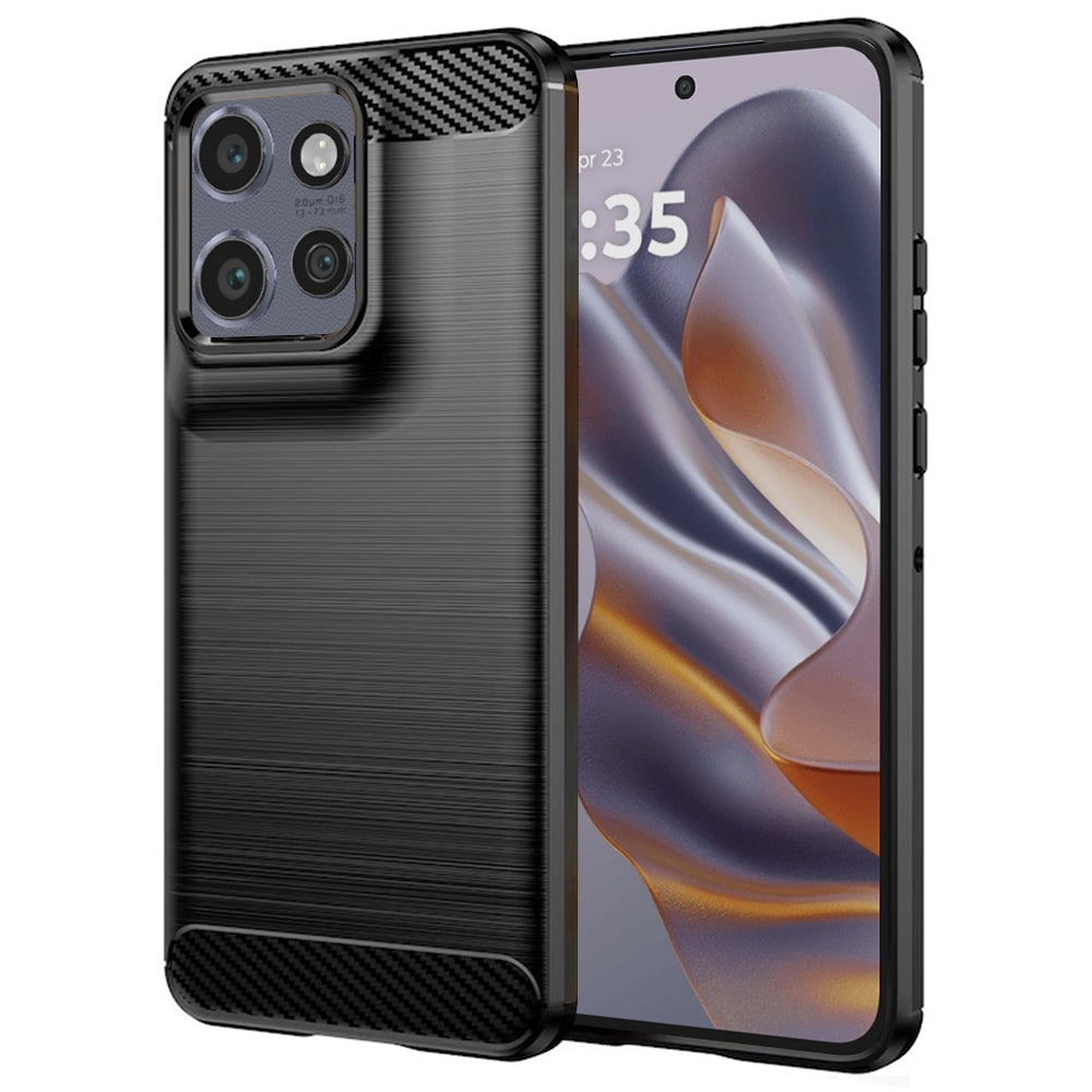 Futrola za Motorola Edge 50 Neo, Techsuit, Karbon, Crna