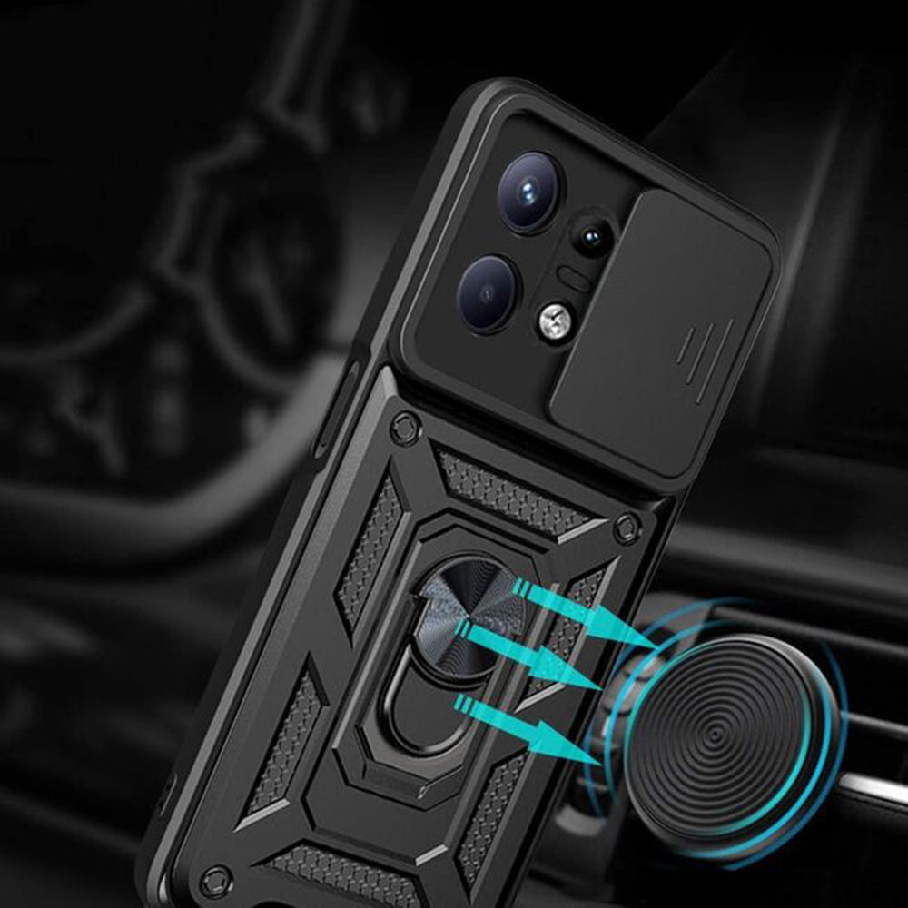 Maska za Motorola Edge 50 Pro, Techsuit, CamShield, Crna