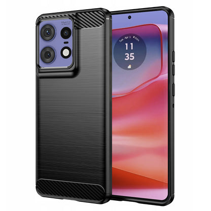 Maska za Motorola Edge 50 Pro, Techsuit, Karbon, Crna