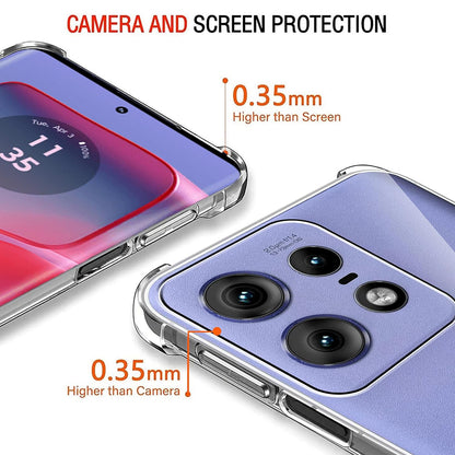 Maska za Motorola Edge 50 Pro, Techsuit, Shockproof Clear, Prozirna