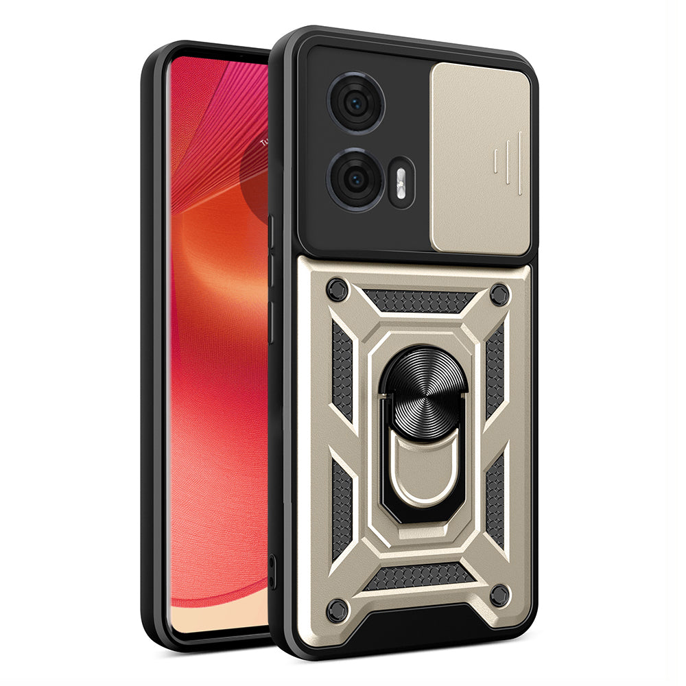 Futrola za Motorola Edge 50, Techsuit, CamShield, Zlatna