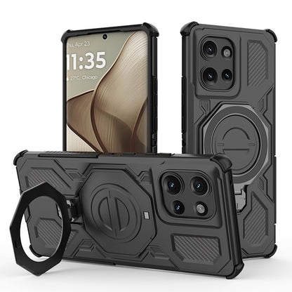 Futrola za Motorola Edge 50, Techsuit, Carbon Shield Pro, Crna