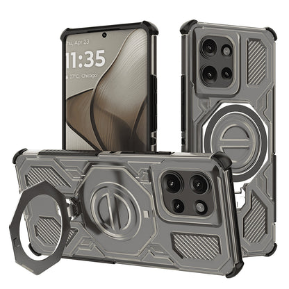 Maska za Motorola Edge 50, Techsuit, Carbon Shield Pro, Dimljena