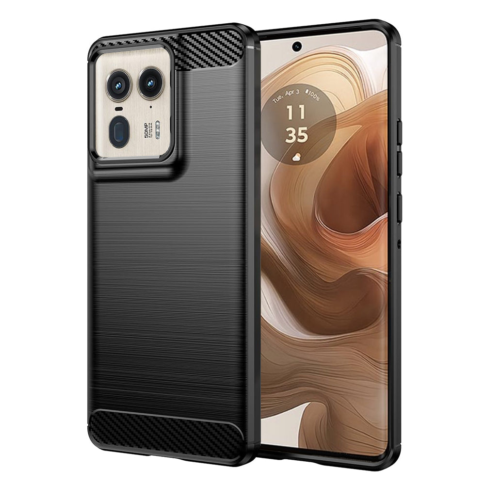 Futrola za Motorola Edge 50 Ultra, Techsuit, Karbon, Crna