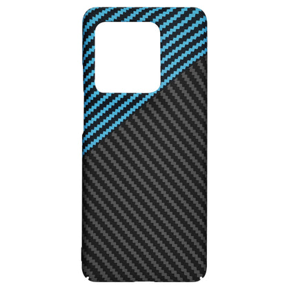 Maska za Motorola Edge 50 Ultra, Techsuit, Carbonite FiberShell, Crno Plava