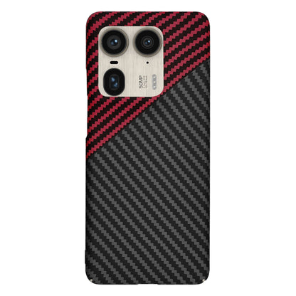 Futrola za Motorola Edge 50 Ultra, Techsuit, Carbonite FiberShell, Crno Crvena