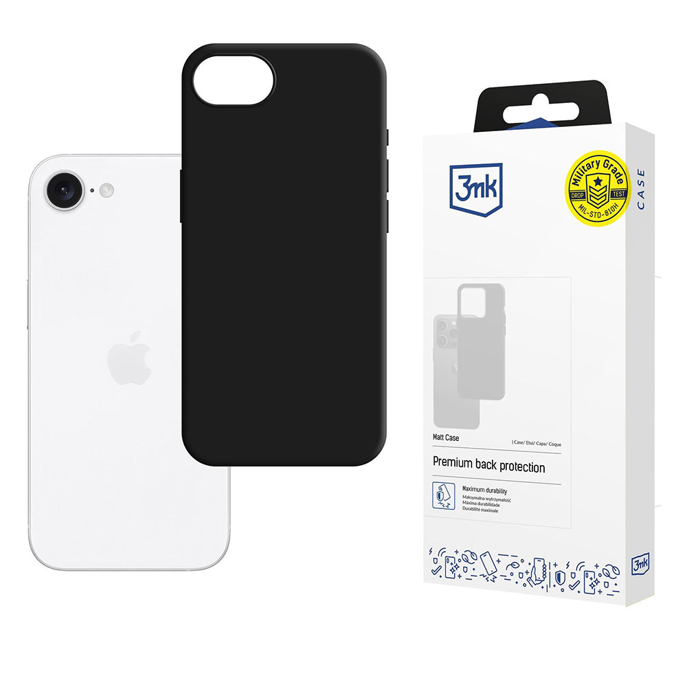 Maska za Motorola Edge 60 Fusion / Edge 60, 3MK, Crna Mat