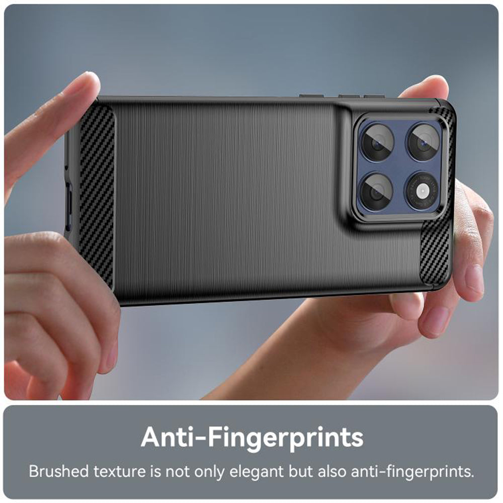 Maska za Motorola Edge 60 Fusion / Edge 60, Techsuit, Karbon, Crna