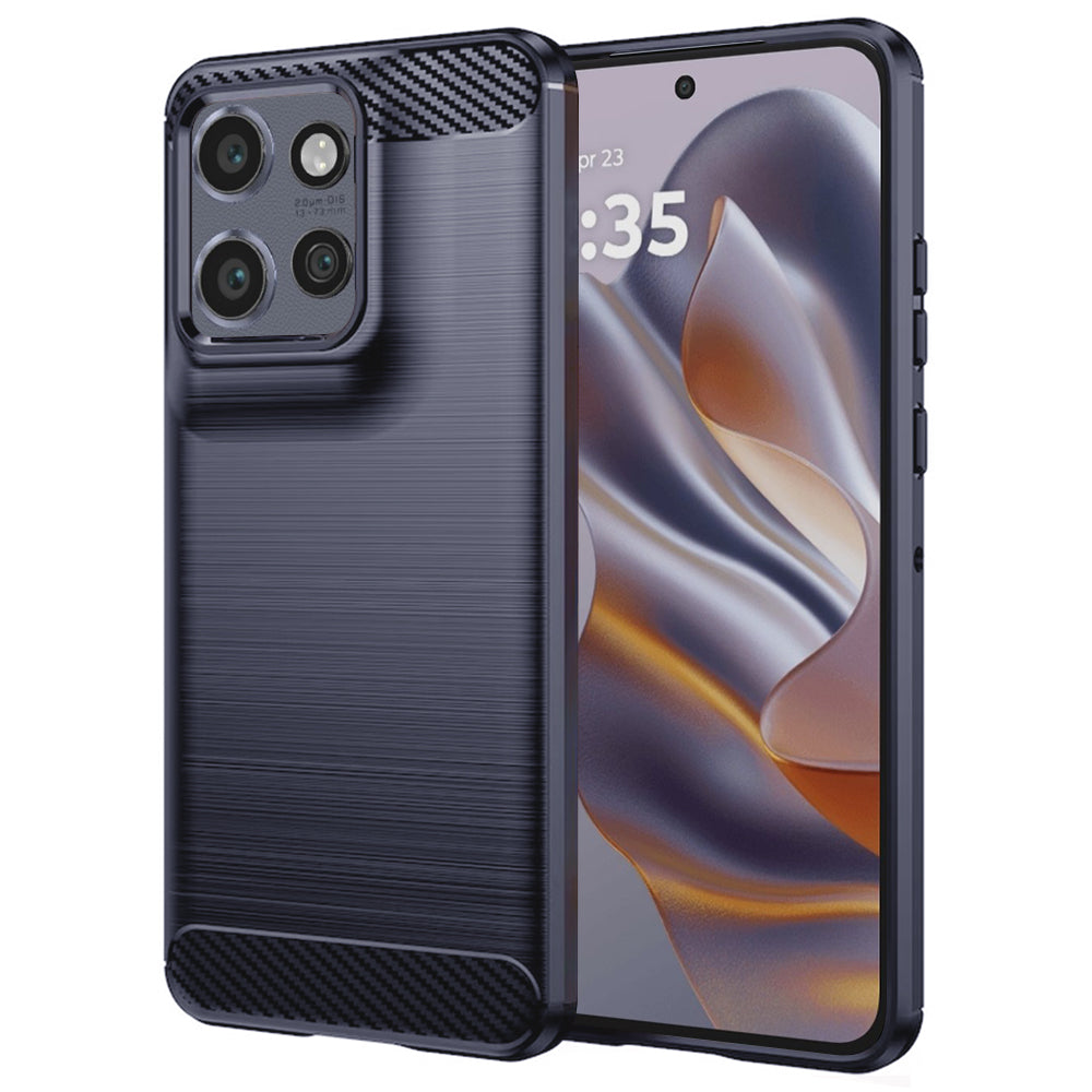 Futrola za Motorola Edge 60 Neo / Edge 50 Neo, Techsuit, Karbon, Plava