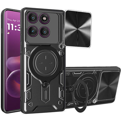 Maska za Motorola Edge 60 Pro, Techsuit, CamGuard Pro, Crna