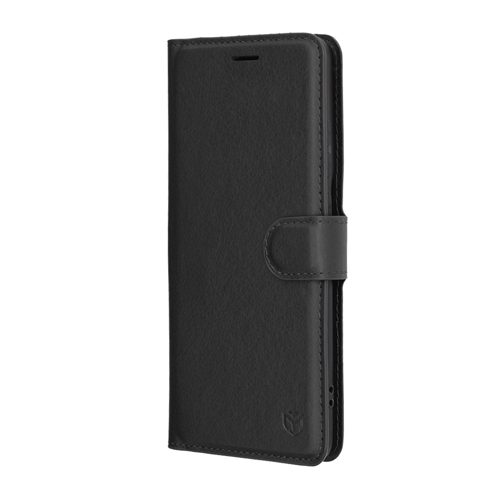 Futrola za Motorola Edge 60 Pro, Techsuit, Kožna Folio, Crna