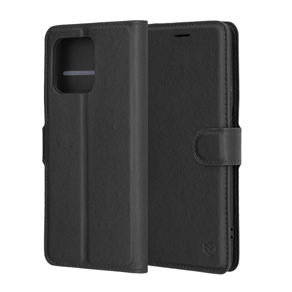 Futrola za Motorola Edge 60 Pro, Techsuit, Kožna Folio, Crna