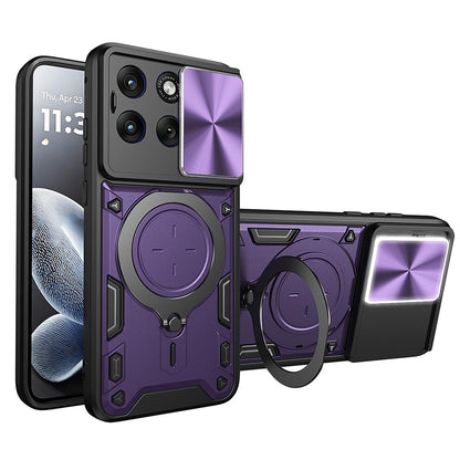 Maska za Motorola Edge 70 Fusion, Techsuit, CamGuard Pro, Ljubičasta