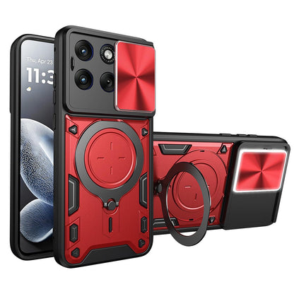 Maska za Motorola Edge 70 Fusion, Techsuit, CamGuard Pro, Crvena