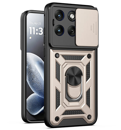 Maska za Motorola Edge 70 Fusion, Techsuit, CamShield, Zlatna