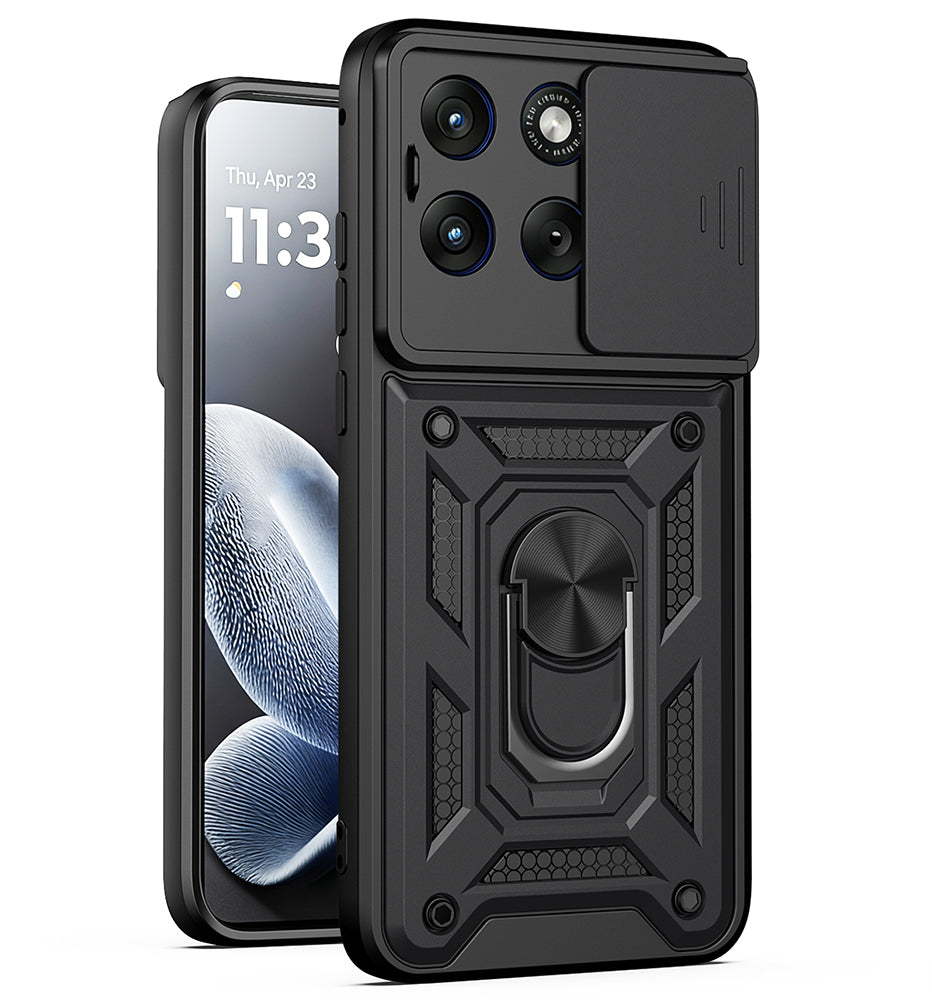 Futrola za Motorola Edge 70 Fusion, Techsuit, CamShield, Crna