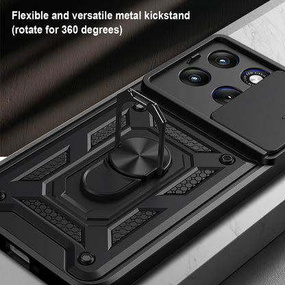Maska za Motorola Edge 70 Fusion, Techsuit, CamShield, Ružičasto zlatna