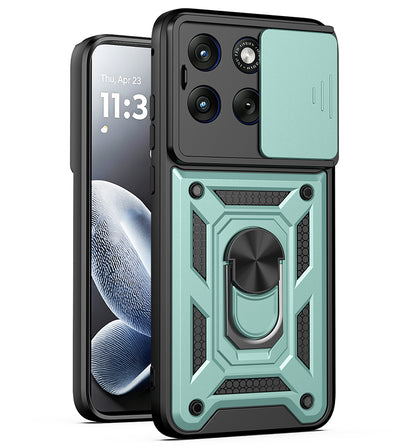 Maska za Motorola Edge 70 Fusion, Techsuit, CamShield, Zelena