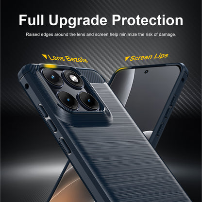 Futrola za Motorola Edge 70 Fusion, Techsuit, Karbon, Plava