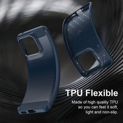 Futrola za Motorola Edge 70 Fusion, Techsuit, Karbon, Plava