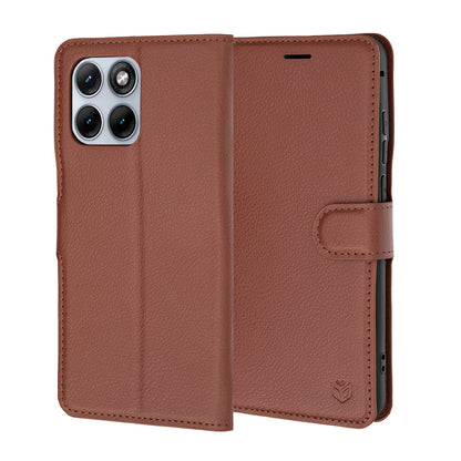 Futrola za Motorola Edge 70 Fusion, Techsuit, Kožna Folio, Smeđa