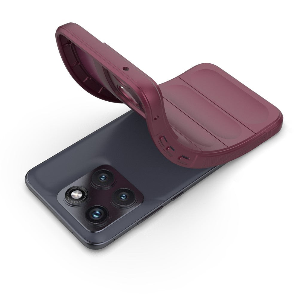 Maska za Motorola Edge 70 Fusion, Techsuit, Magic Shield, Bordo