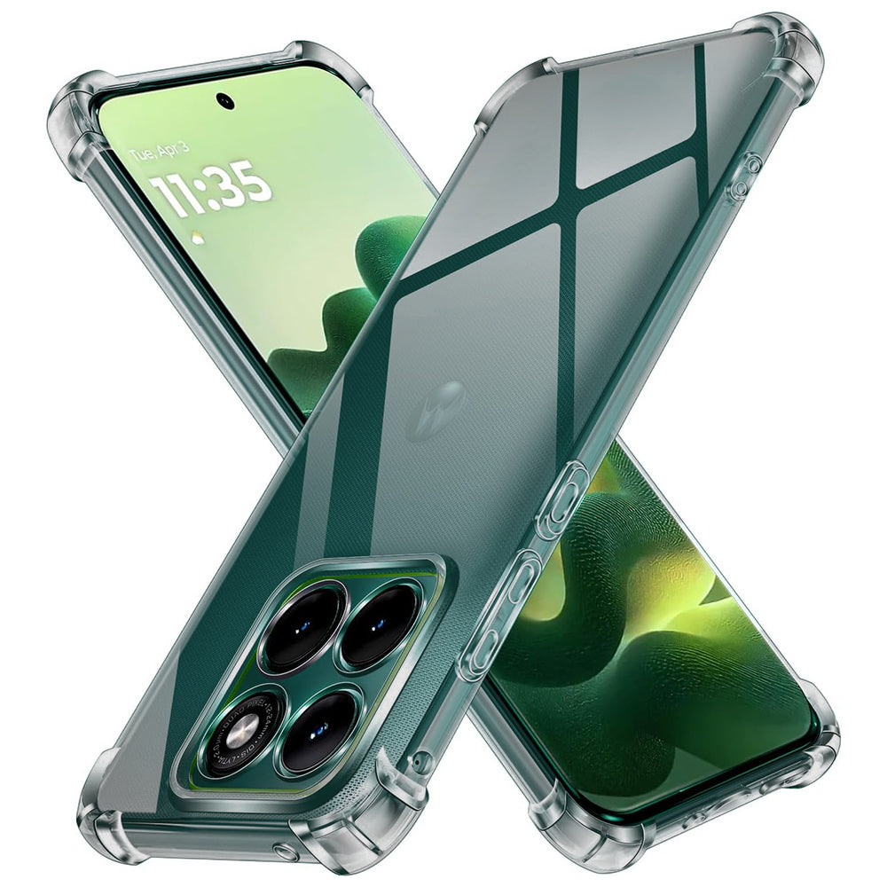Maska za Motorola Edge 70 Fusion, Techsuit, Shockproof Clear, Siva