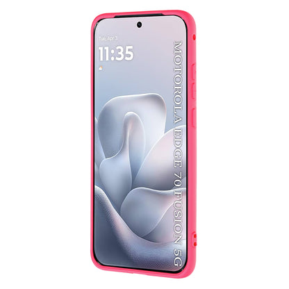 Maska za Motorola Edge 70 Fusion, Techsuit, SoftFlex, Tamno Roza