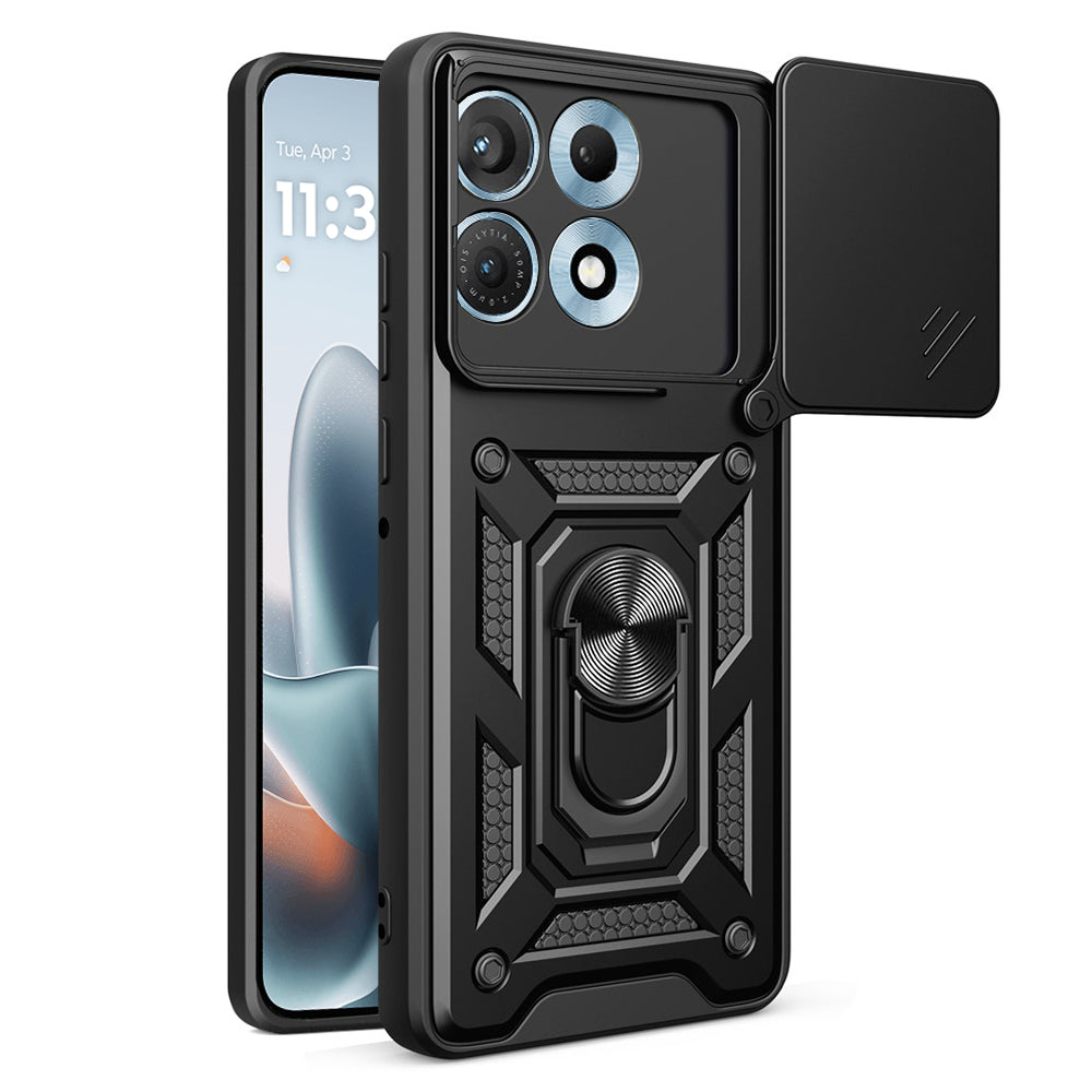 Maska za Motorola Edge 70 Max, Techsuit, CamShield, Crna