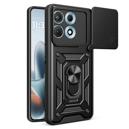 Maska za Motorola Edge 70 Max, Techsuit, CamShield, Crna