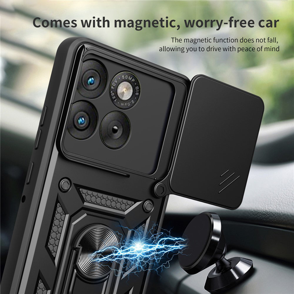 Maska za Motorola Edge 70 Max, Techsuit, CamShield, Crna