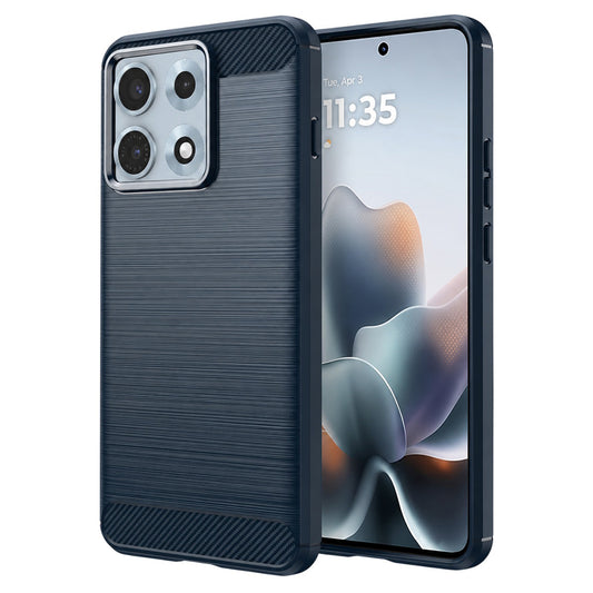Maska za Motorola Edge 70 Max, Techsuit, Karbon, Plava