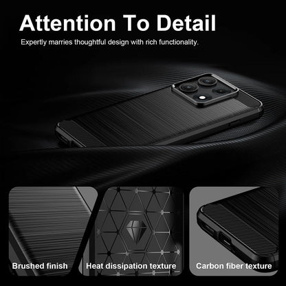 Futrola za Motorola Edge 70 Max, Techsuit, Karbon, Crna