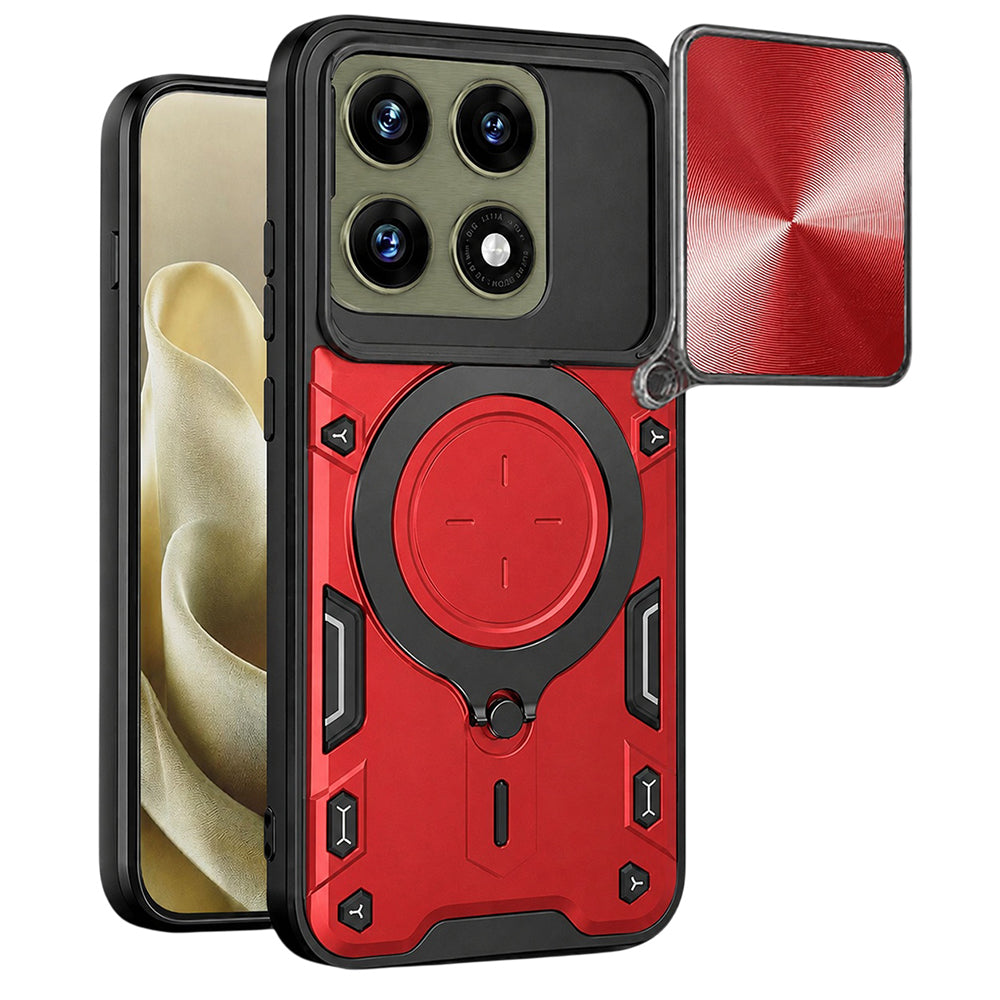 Maska za Motorola Edge 70 Pro, Techsuit, CamGuard Pro, Crvena