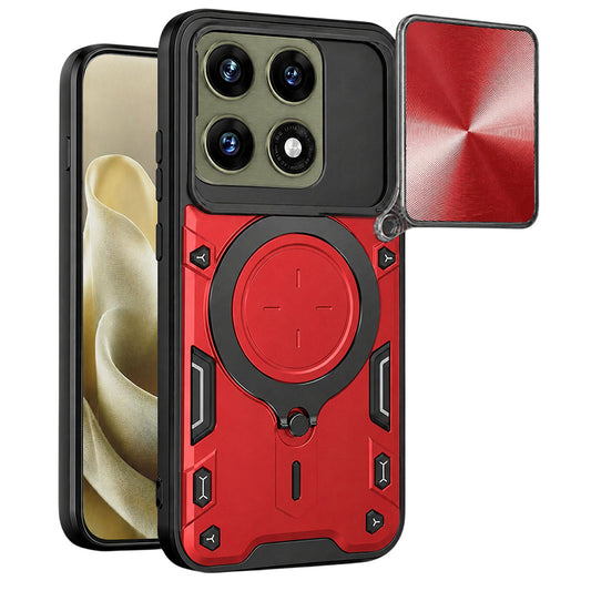 Maska za Motorola Edge 70 Pro, Techsuit, CamGuard Pro, Crvena